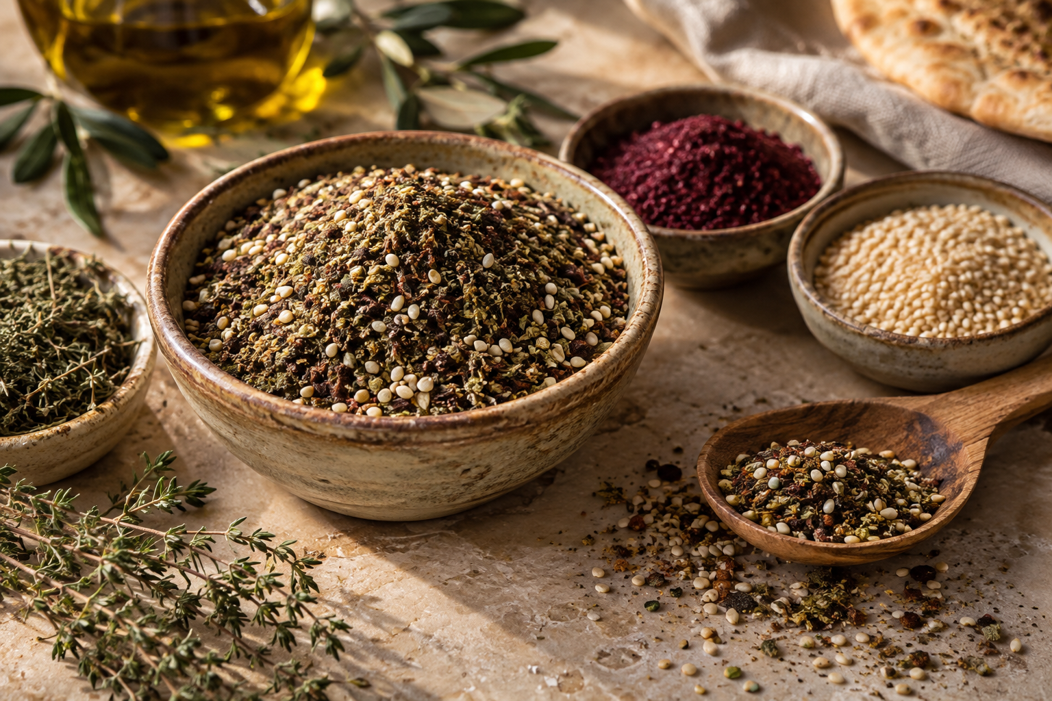 Za’atar, sesame and Lebanese spices