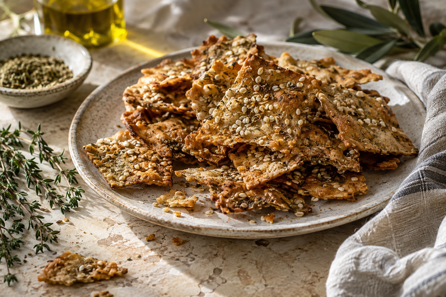 Artisan savory crackers